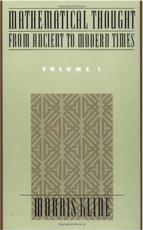 Mathematical Thought from Ancient to Modern Times (3 Volume Set) (Vols 1-3)